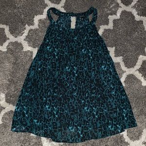 torrid green leopard flowy tank